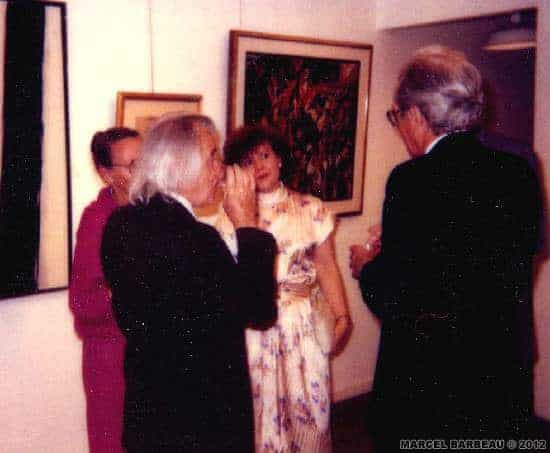 In the usual order: Ruby Cormier, Dr Bruno Cormier, Ninon Gauthier and Marcel Barbeau. Unknown photographer.