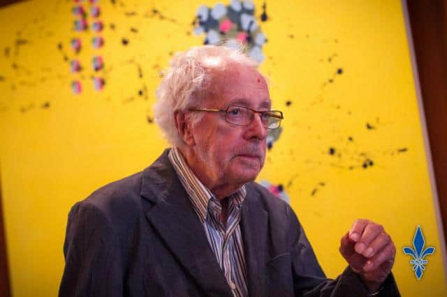 Marcel Barbeau reçoit le Prix Louis-Philippe-Hébert, 23 mai 2013. Photo: Mathieu Breton Montréal, Société Saint-Jean Baptiste