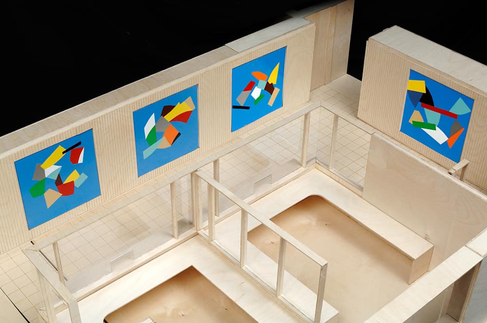 Maquette pour Les angles du regard.