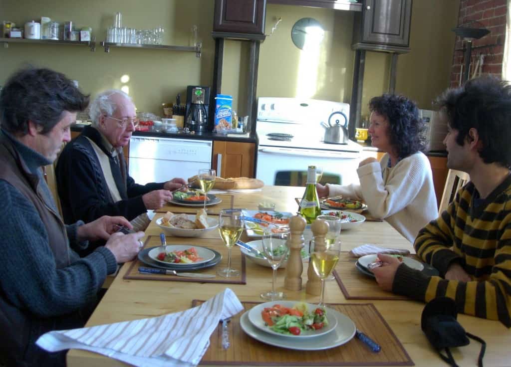 Déjeuner de famille au Château St-Ambroise, Janvier 2007.
