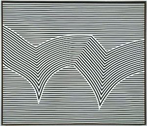 Manon à New York, 1965 Acrylique sur toile, 122 X 122 cm Don de Arthur Ruddy © Succession Marcel Barbeau